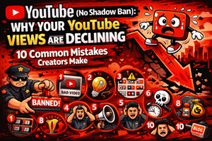 YouTube views are declining.